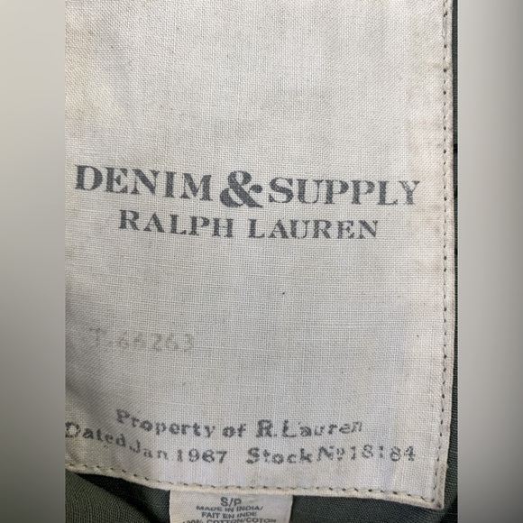 Ralph Lauren goblincore army green khaki cargo blazer collared jacket print S - Picture 4 of 5